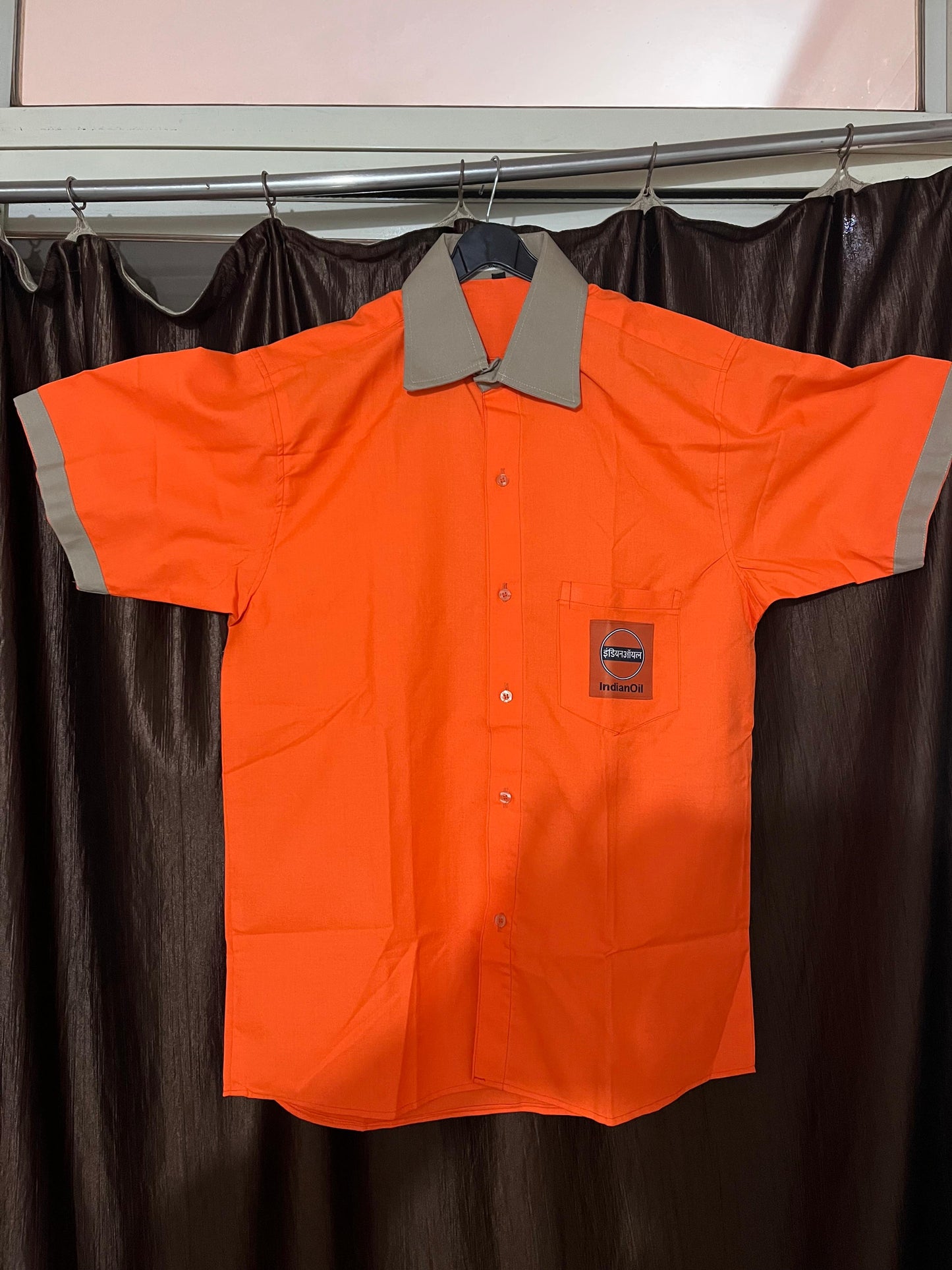 Indian Oil Petrol Pump Orange Shirt New IOCL