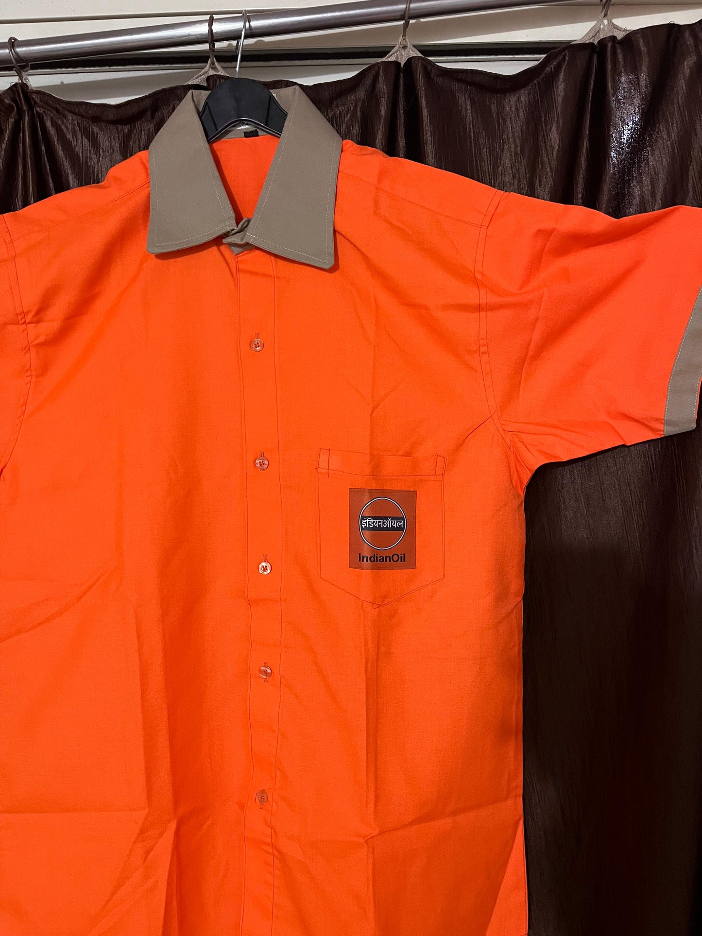 Indian Oil Petrol Pump Orange Shirt New IOCL